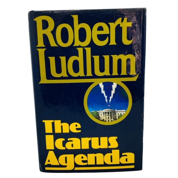 Robert Ludlum The Icarus Agenda  First Edition  1988  Hardcover w/Dust Jacket - Picture 1 of 11